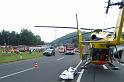 Schwerer Unfall mit Reisebus Lohmar Donrather Dreieck P117